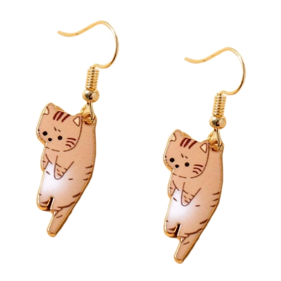 Hanging Cat Dangle Earrings Set - Picture 8 of 16